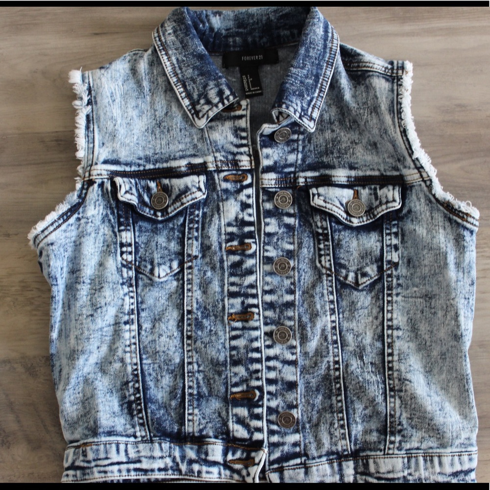 F21 Denim Vest